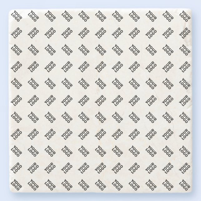 Dessous-de-verre En Pierre Votre logo | Motif répété de substitution simple (Créateur téléchargé)