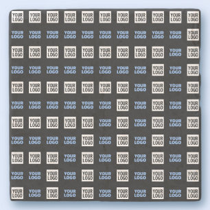 Dessous-de-verre En Pierre Votre logo ou image téléchargée   Motif géométriqu