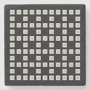 Dessous-de-verre En Pierre Votre logo ou votre Motif de répétition unique