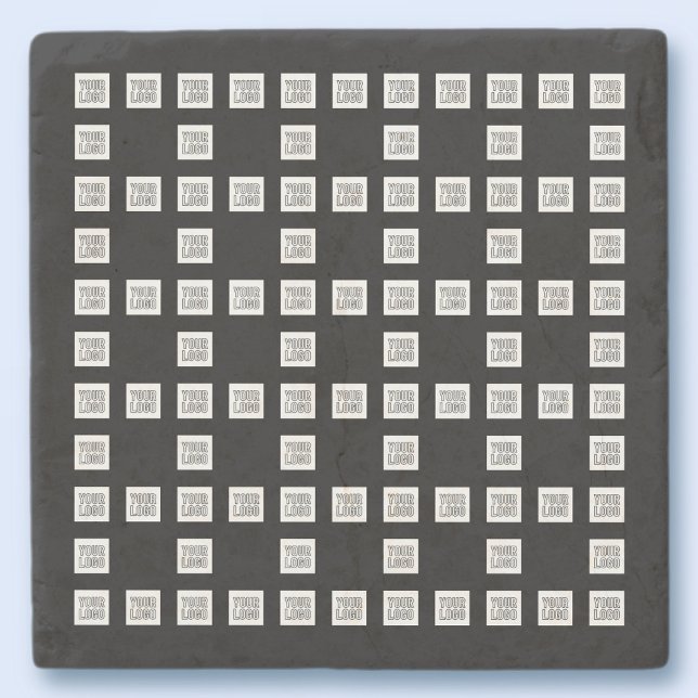 Dessous-de-verre En Pierre Votre logo ou votre Motif de répétition unique (Créateur téléchargé)