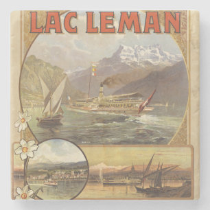 Dessous-de-verre En Pierre Voyage au Lac Léman