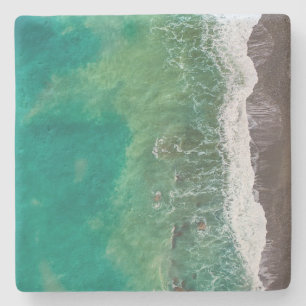 Dessous-de-verre En Pierre Vue Blue Green Ocean Shore