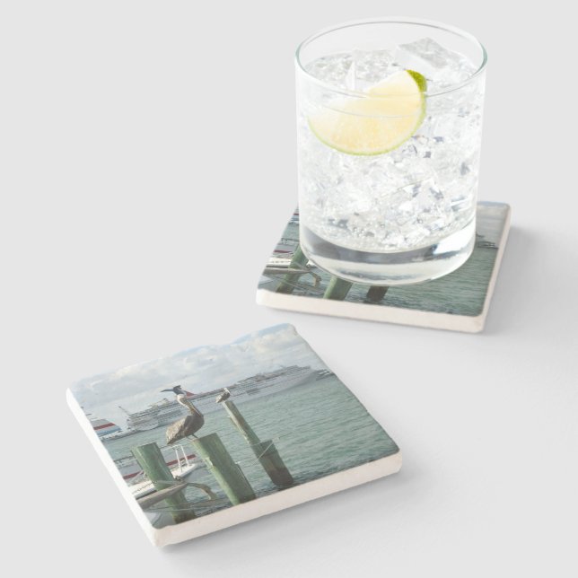 Dessous-de-verre En Pierre Vue No.2 de Portside (Côté)
