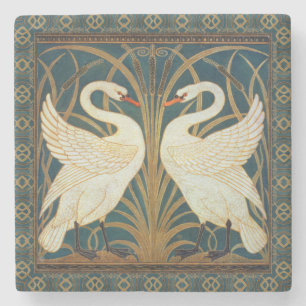 Dessous-de-verre En Pierre Walter Crane Swan