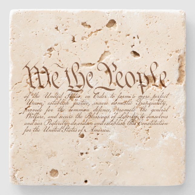 Dessous-de-verre En Pierre We the People (Devant)