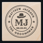 Dessous-de-verre En Pierre Western Cowboy Vintage Monogrammes Groomsmans Best<br><div class="desc">Cadeaux personnalisés pour groomsmen et meilleur homme avec le thème western cowboy. Décoré de casquette de cowboy avec police vintage occidentale. Le texte et la couleur sont modifiables à l'aide de l'outil de conception pour s'adapter à votre occasion. Obtenez ce cadeau de personnaliser pour les mariages, les célibataires, les fiançailles...</div>