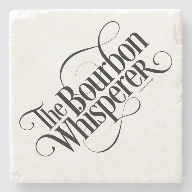 Dessous-de-verre En Pierre Whisperer de Bourbon (Devant)