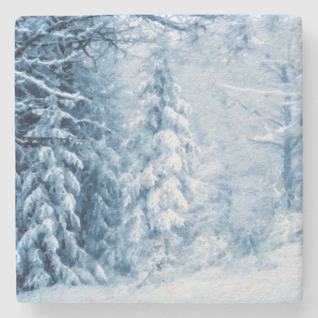 Dessous-de-verre En Pierre Whispers d'hiver (Devant)