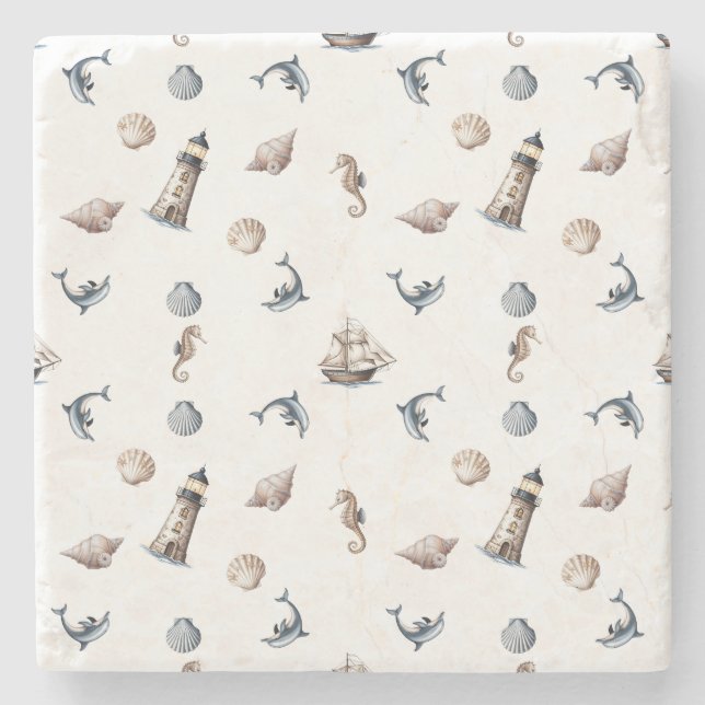 Dessous-de-verre En Pierre Whispers Océaniques ! (Devant)