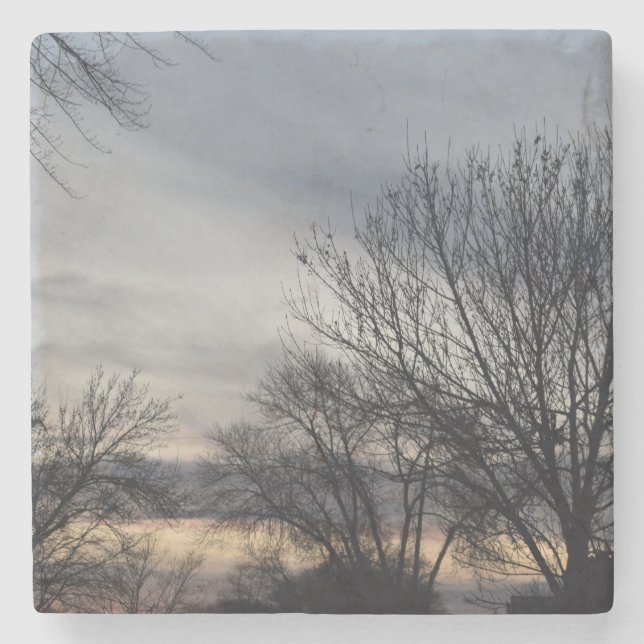 Dessous-de-verre En Pierre Whispers of Winter  (Devant)