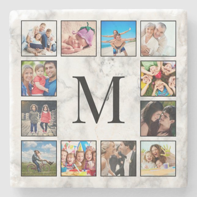 Dessous-de-verre En Pierre White Marble Stone Pattern (Devant)