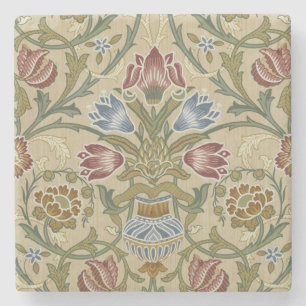 Dessous-de-verre En Pierre William Morris Brocade Motif de fond d'écran flora