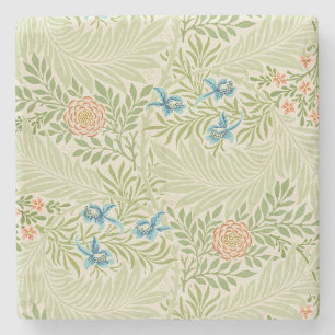 Dessous-de-verre En Pierre William Morris Larkspur Motif floral