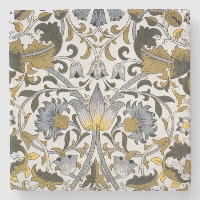 Dessous-de-verre En Pierre William Morris Lodden Fleur florale (Devant)