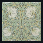 Dessous-de-verre En Pierre William Morris - Pimpernel<br><div class="desc">Pimpernel - William Morris,  Conception répétée pour textiles,  1876</div>