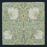 Dessous-de-verre En Pierre William Morris - Pimpernel<br><div class="desc">Pimpernel - William Morris,  Conception répétée pour textiles,  1876</div>