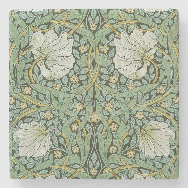 Dessous-de-verre En Pierre William Morris - Pimpernel (Devant)