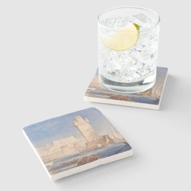 Dessous-de-verre En Pierre William Turner Rhodes (Côté)