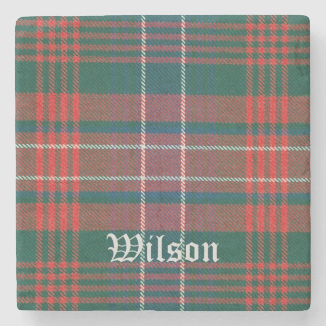 Dessous-de-verre En Pierre Wilson, Wilson Scottish Tartan, Wilson (Devant)