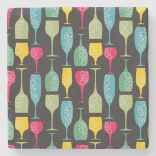 Dessous-de-verre En Pierre Wineglass