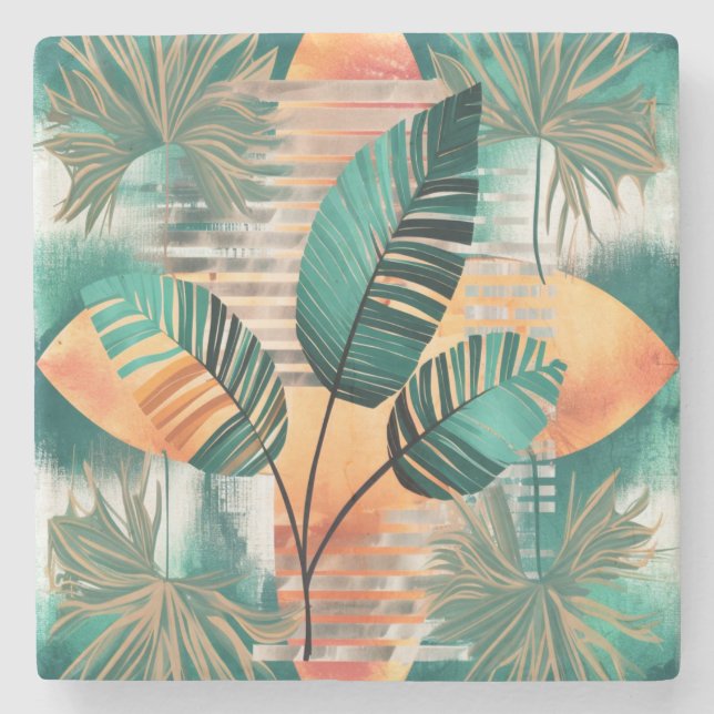 Dessous-de-verre En Pierre Woge tropénique dynamique (Devant)