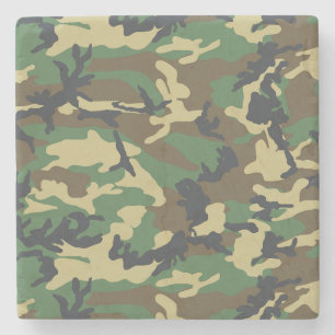 Dessous-de-verre En Pierre Woodland Camo