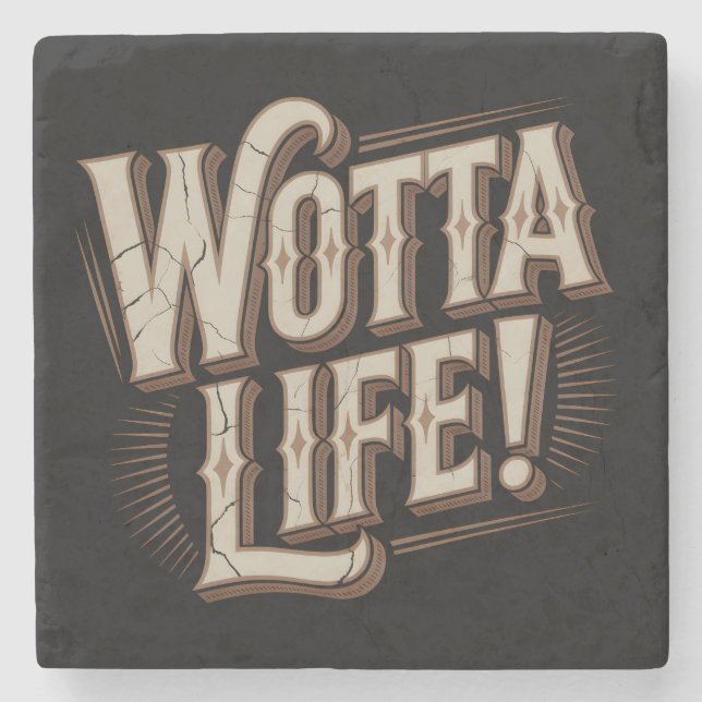 Dessous-de-verre En Pierre Wotta Life Coasters (Devant)