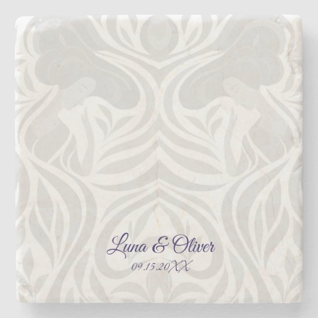 Dessous-de-verre En Pierre Yumeji Hirado Woman Stone Coaster (Devant)