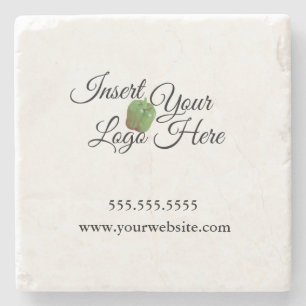 Dessous-de-verre En Pierre Zazzle votre entreprise Logo Dessous de verre en p