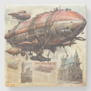 Dessous-de-verre En Pierre Zeppelin Steampunk vintage (9)