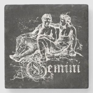 Dessous-de-verre En Pierre Zodiac Vintage Gemini