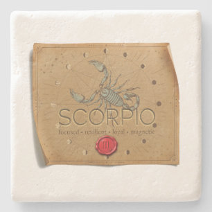 Dessous-de-verre En Pierre Zodiaque - Scorpion - Dessous de verre