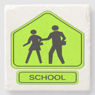 Dessous-de-verre En Pierre Zone scolaire