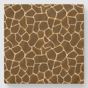 Dessous-de-verre En Pierre Zones de girafe sauvage Poster de animal Safari