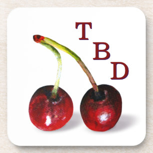 Dessous de verre en plastique Cerises