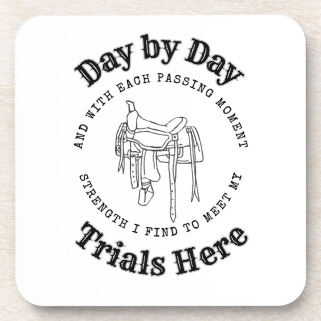 Dessous de verre en plastique Day by Day Saddle De (Devant)