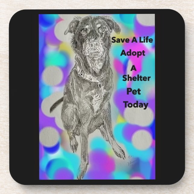 Dessous de verre en plastique dur (Devant)