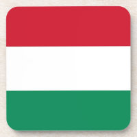 Dessous de verre en plastique dur avec drapeau de 