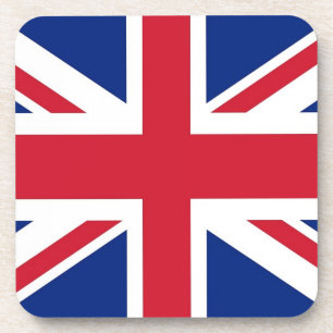 Dessous de verre en plastique dur avec drapeau du