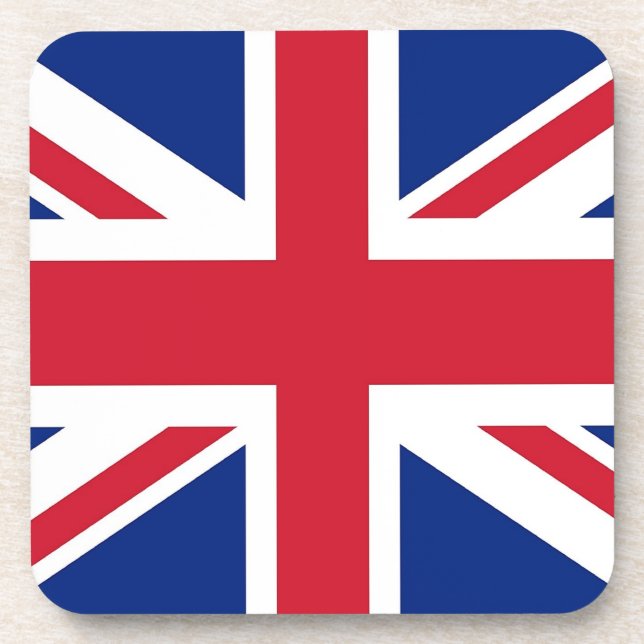 Dessous de verre en plastique dur avec drapeau du  (Devant)