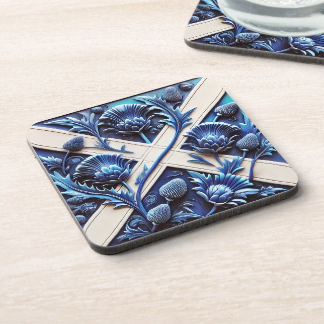 Dessous de verre en plastique dur avec technologie (Côté gauche)