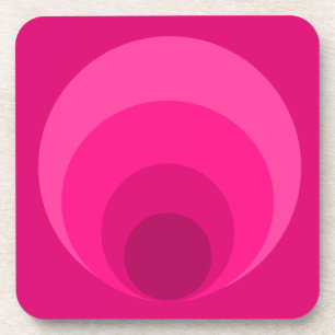 Dessous de verre en plastique dur rétro inspiré