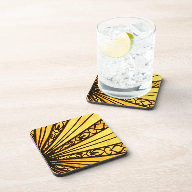 Dessous de verre en plastique dur Sunburst (Côté Droit)