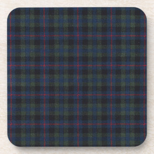 Dessous de verre en plastique dur Tartan