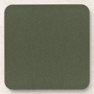 Dessous de verre en plastique dur vert mousse text
