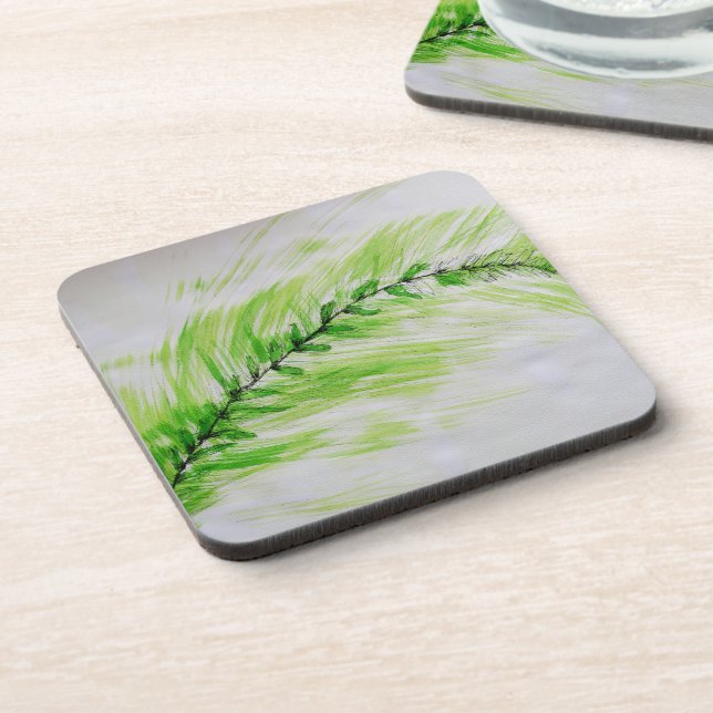dessous de verre en plastique durs avec le dos de (Côté gauche)