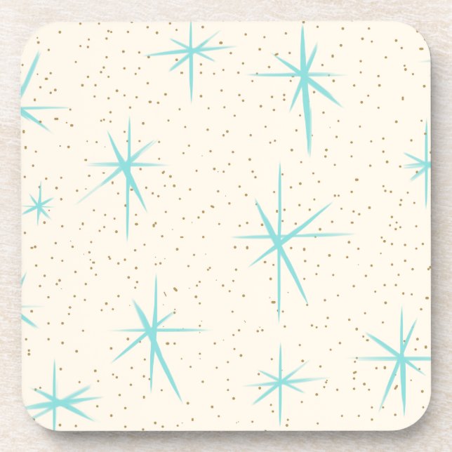 Dessous de verre en plastique durs de Starburst de (Devant)