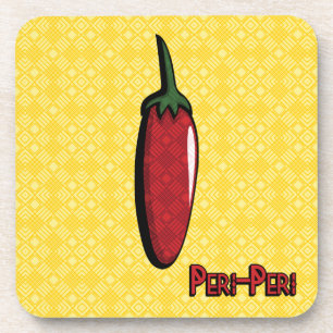 Dessous de verre en plastique Peri-Peri Chili Pepp