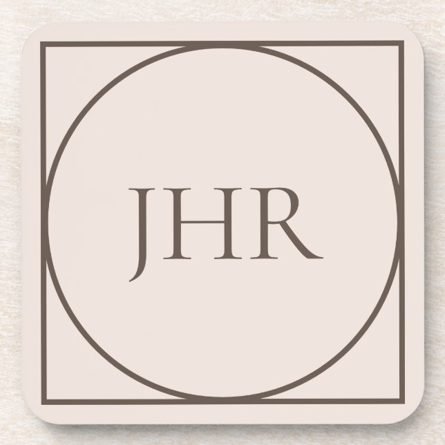 Dessous de verre en plastique personnalisés (Devant)