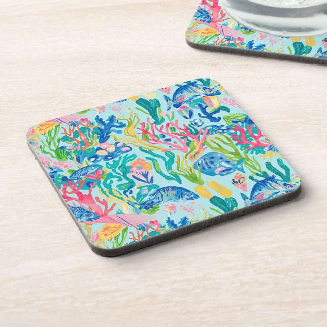 Dessous de verre en plastique rigide avec motif gr (Côté gauche)